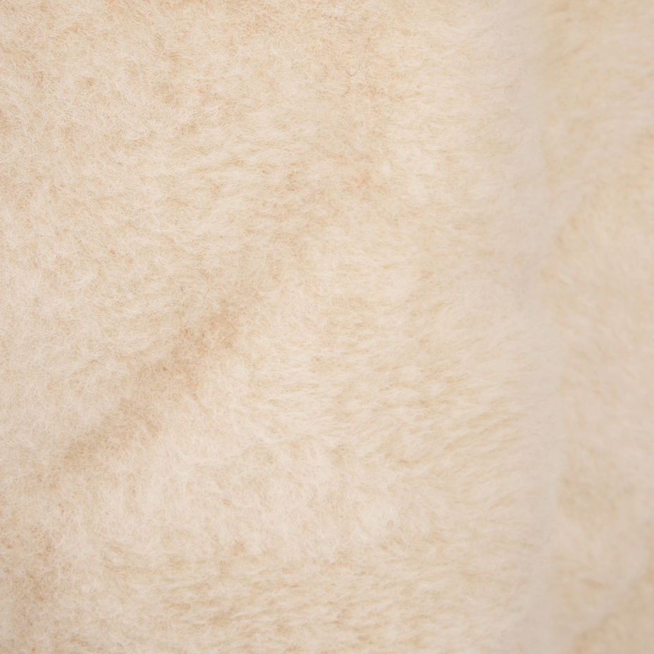 Women's wool vest with raised pattern beige