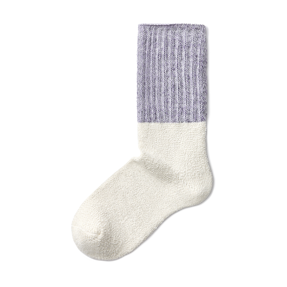 Extra-long Merino Wool Socks Purple