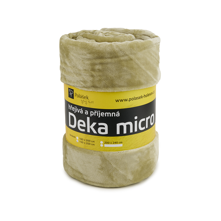 Micro plush blanket green