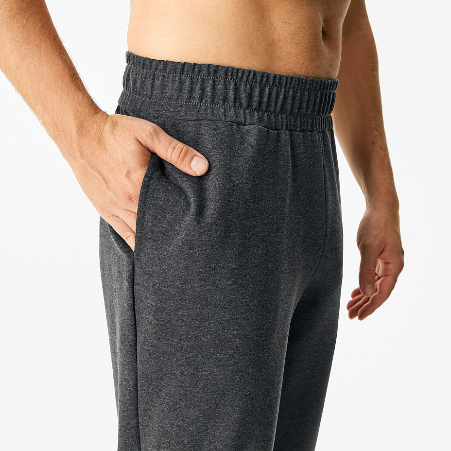 Men's elastic waist sweatpants gray