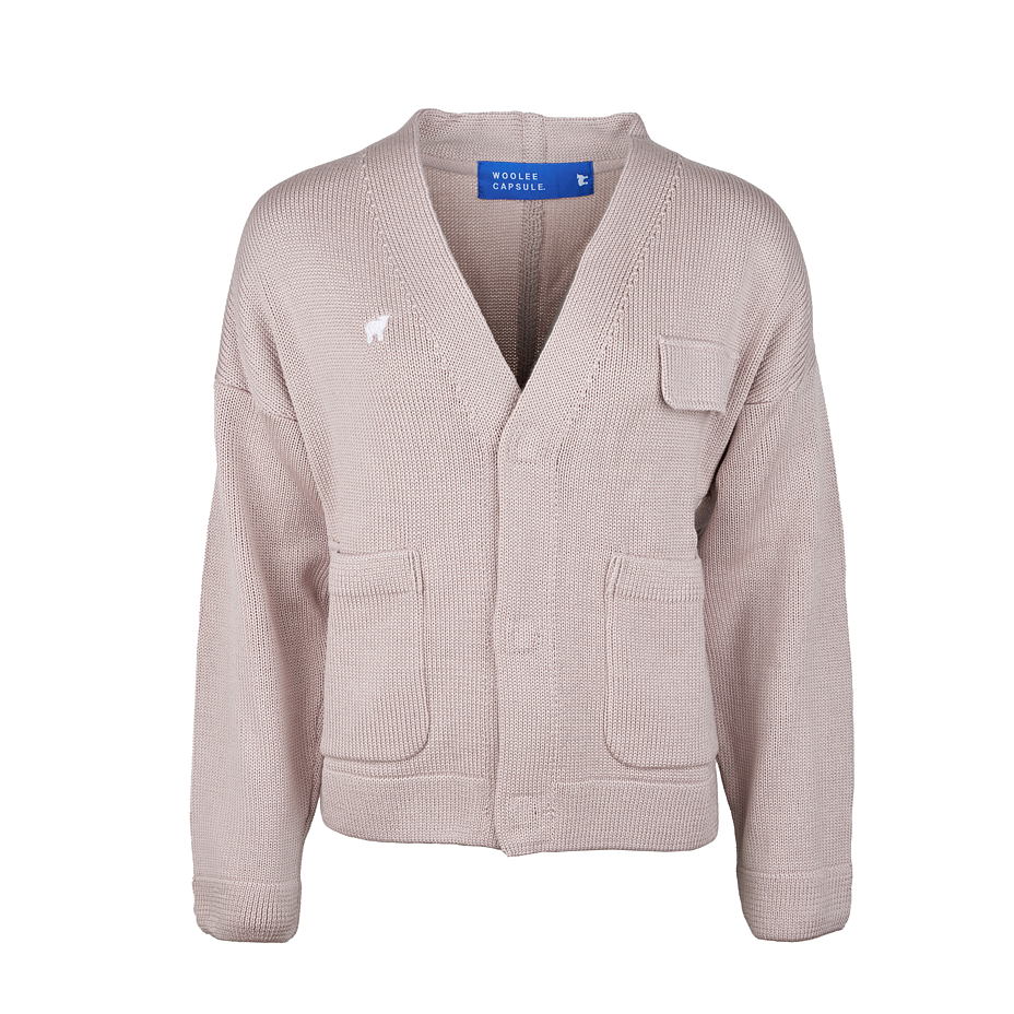 Merino Woolee Capsule wool cardigan beige