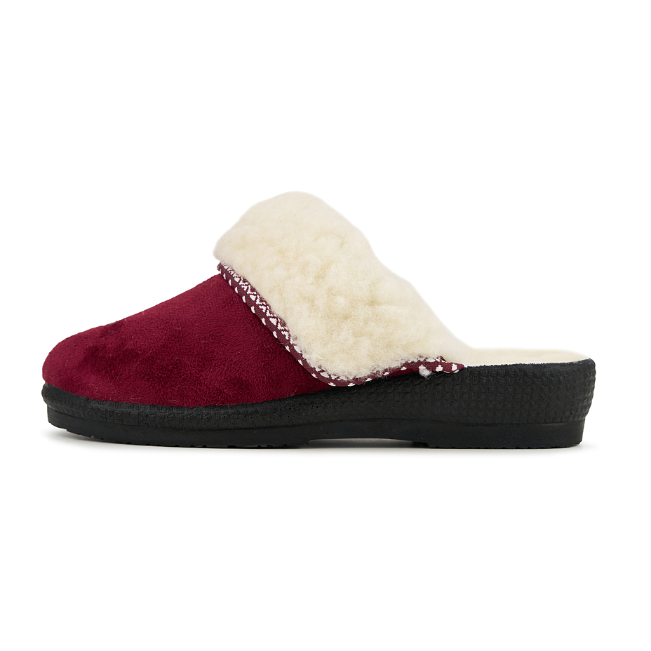 Two-pack of women's Merino wool wedge heel slippers