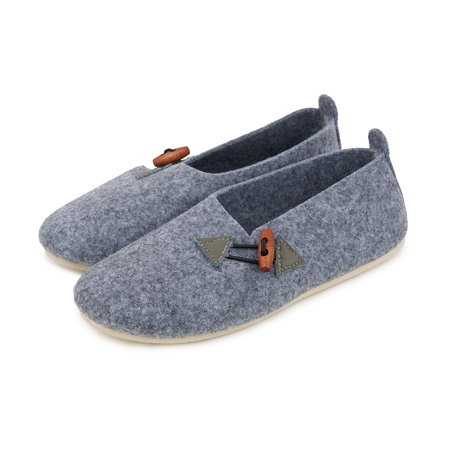 Women's wool felt slippers Marisa gray