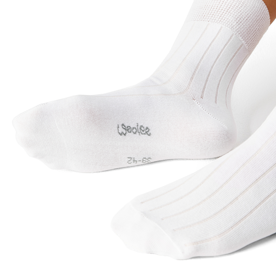 3 pairs of cotton socks with orthopedic hem white