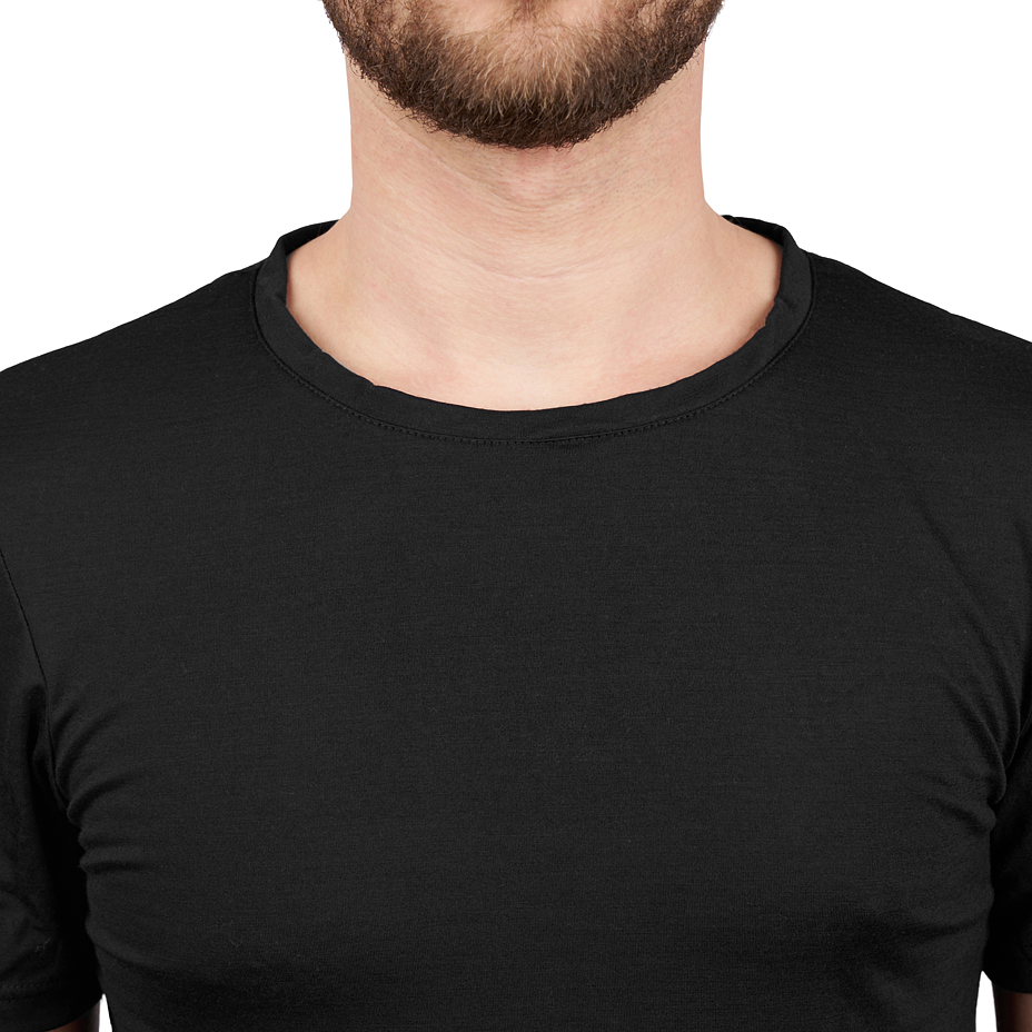 Women's Merino wool short-sleeve T-shirt Woolee black