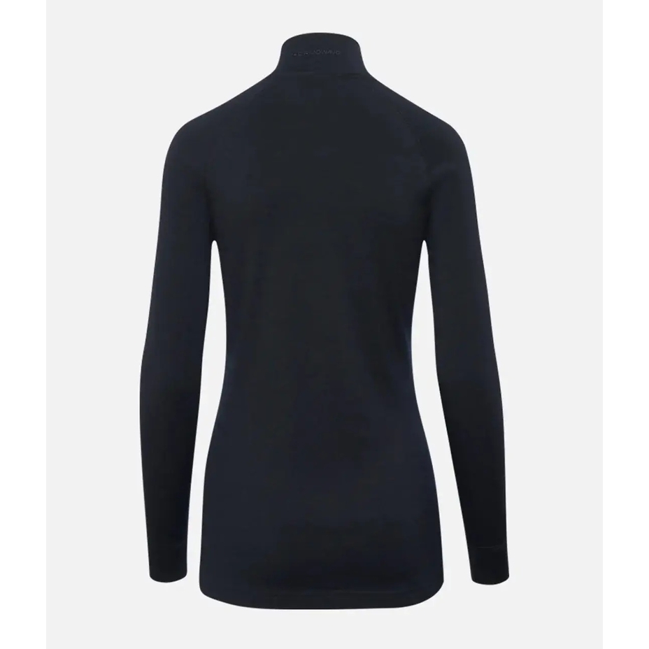 Women's wool zip-up sweatshirt ARCTIC Thermowave, black
