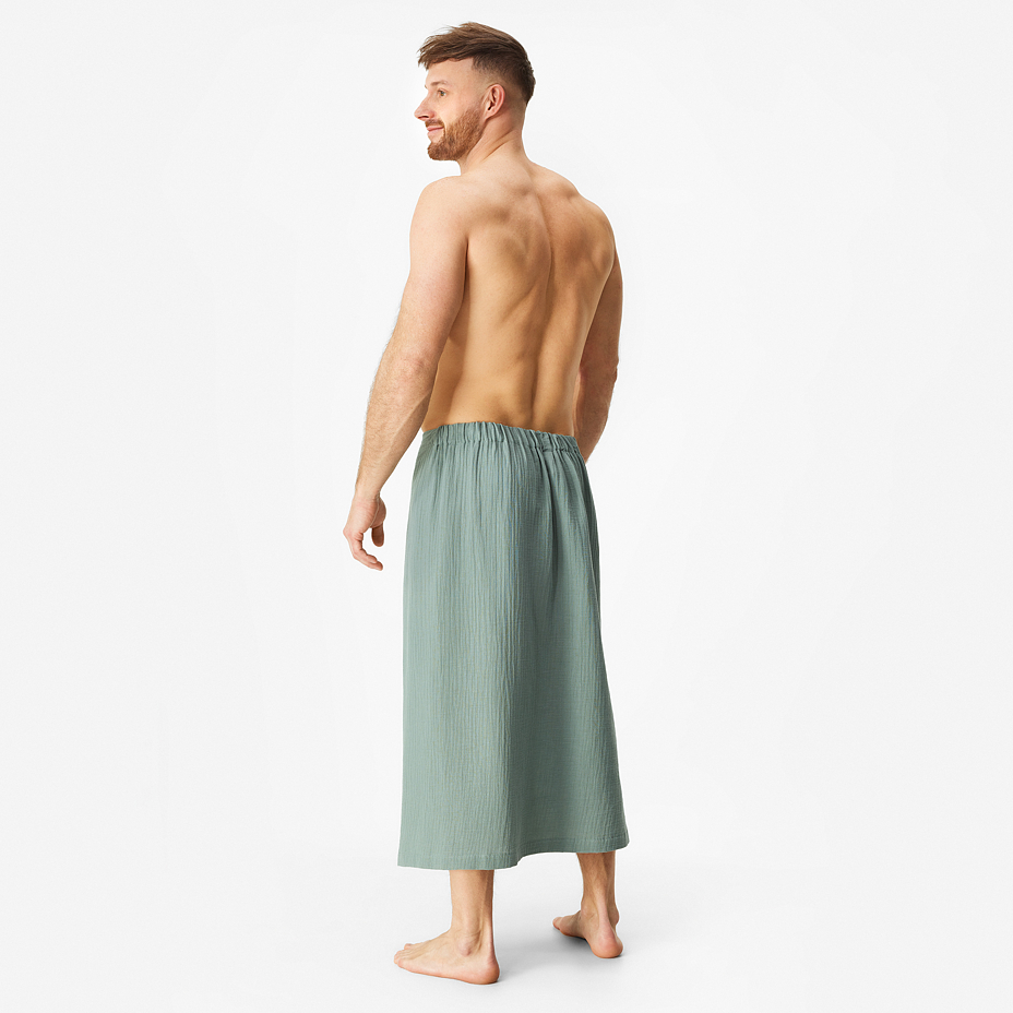 Sauna kilt made of muslin green
