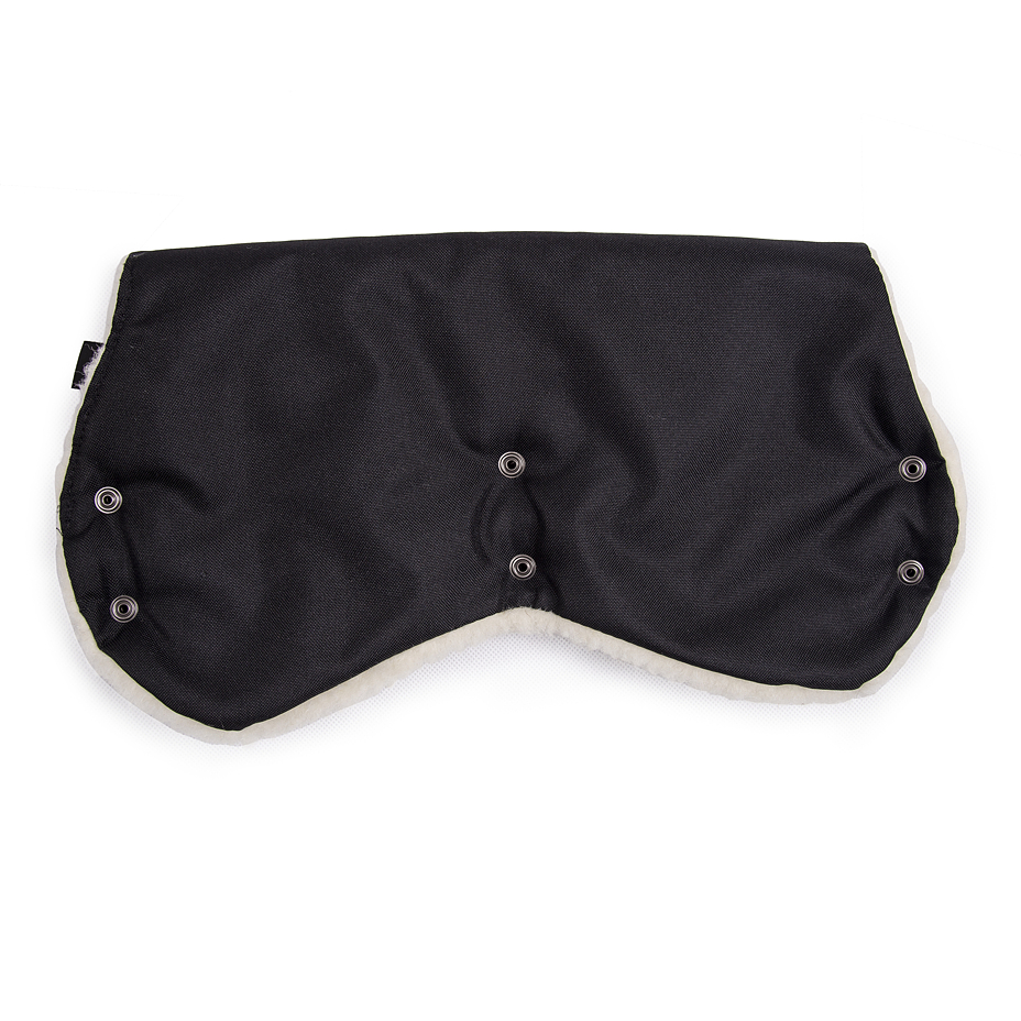 Wool Hand Muff Black