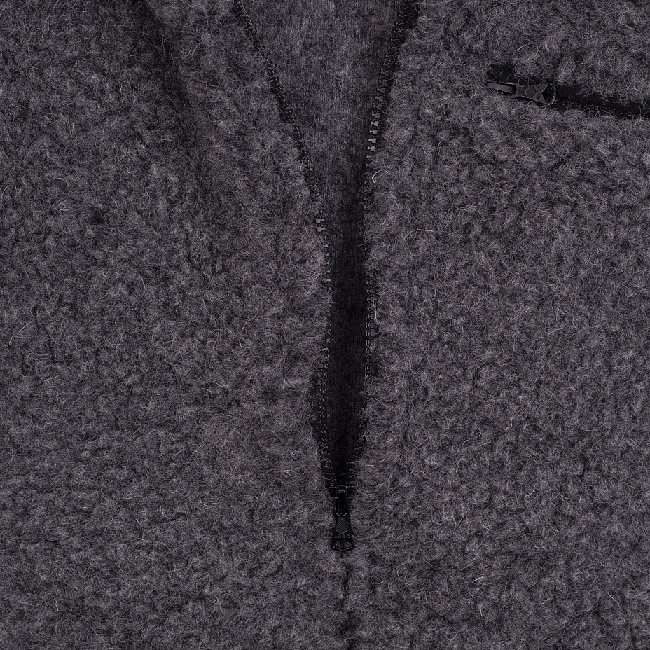 Sport Style Wool Vest Dark Grey