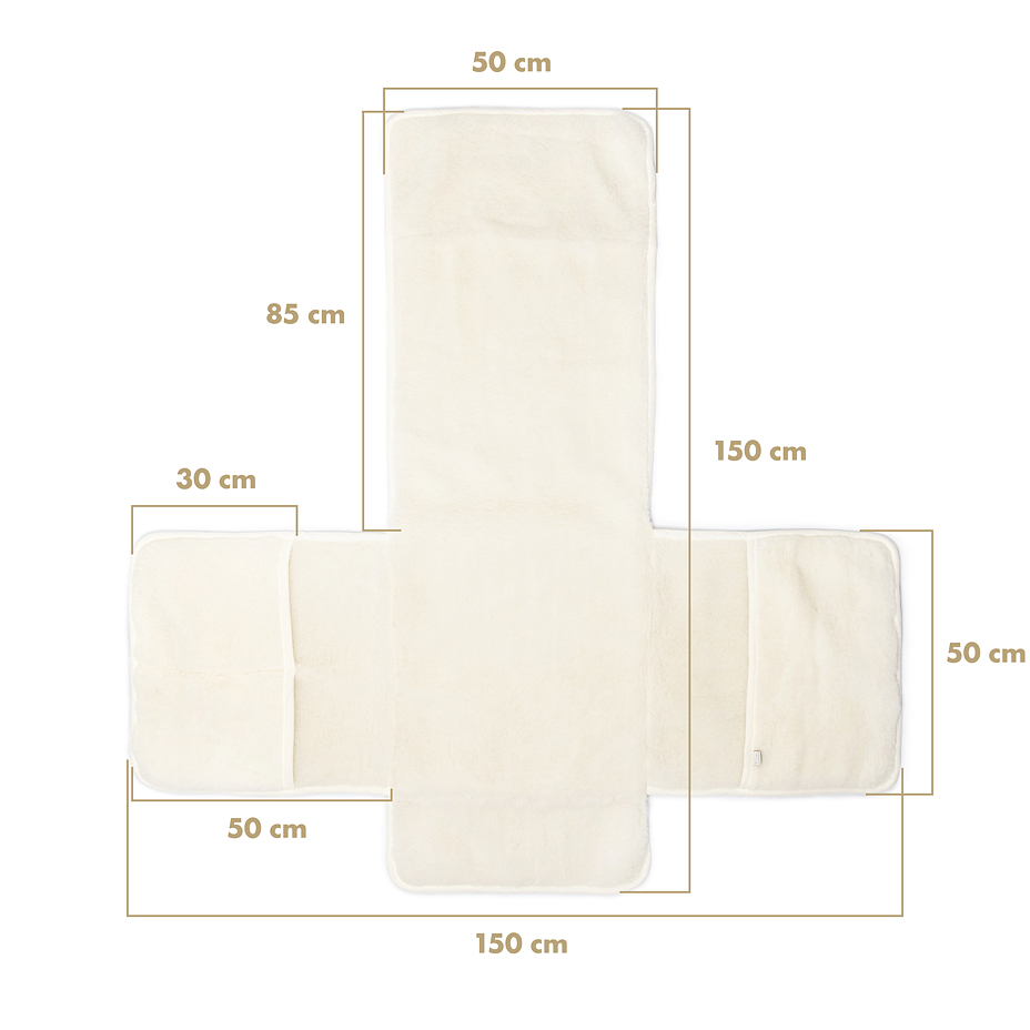 Armchair Seat Cover White