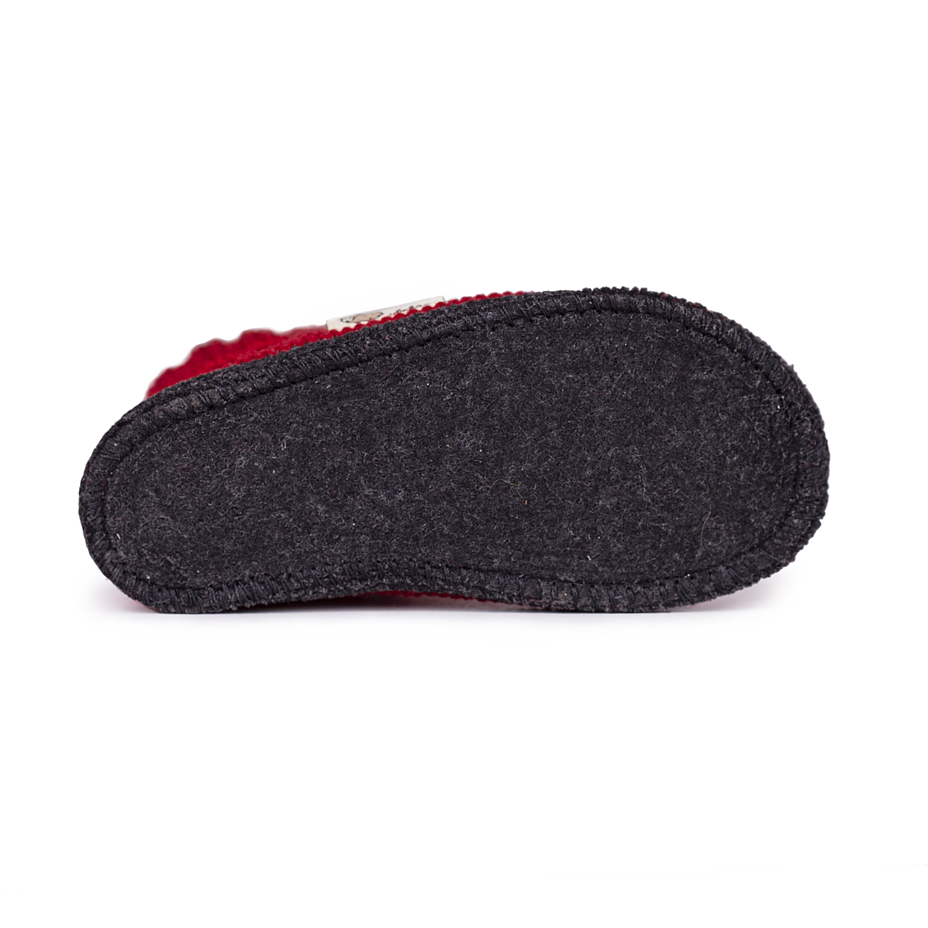 Kids’ Silvie Felt TV Slippers Red