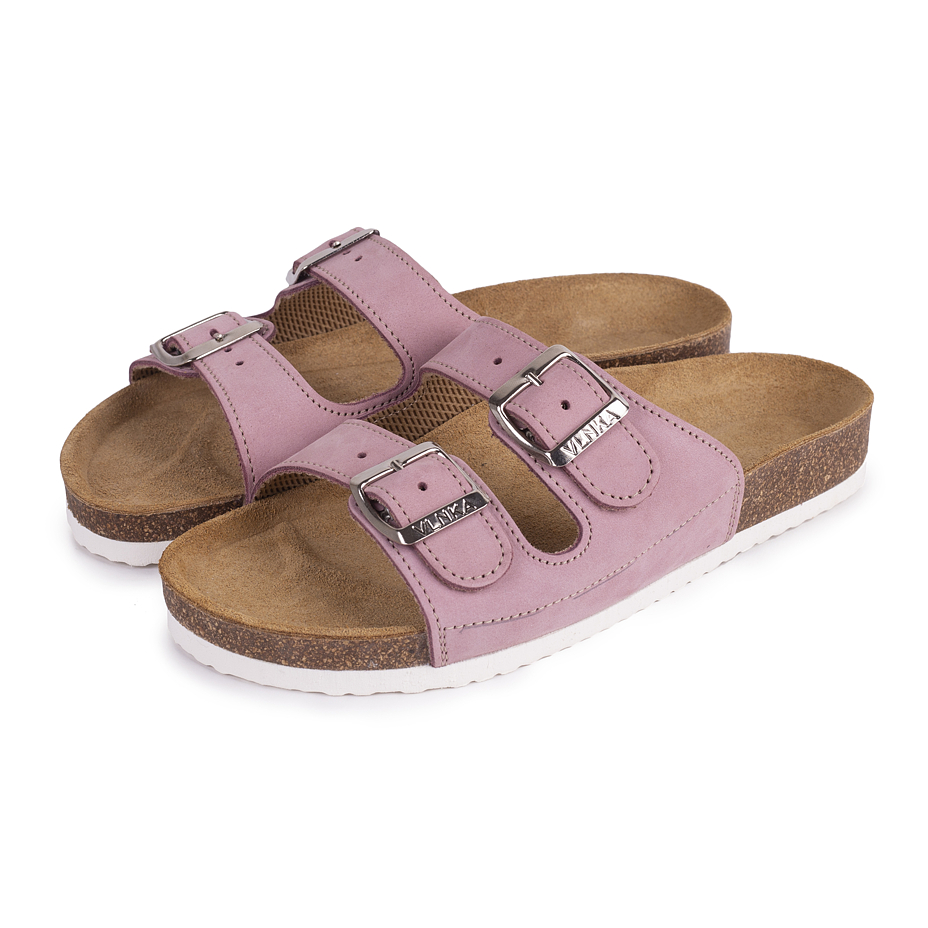 Women's Linda Orthopaedic Cork Sliders Pink