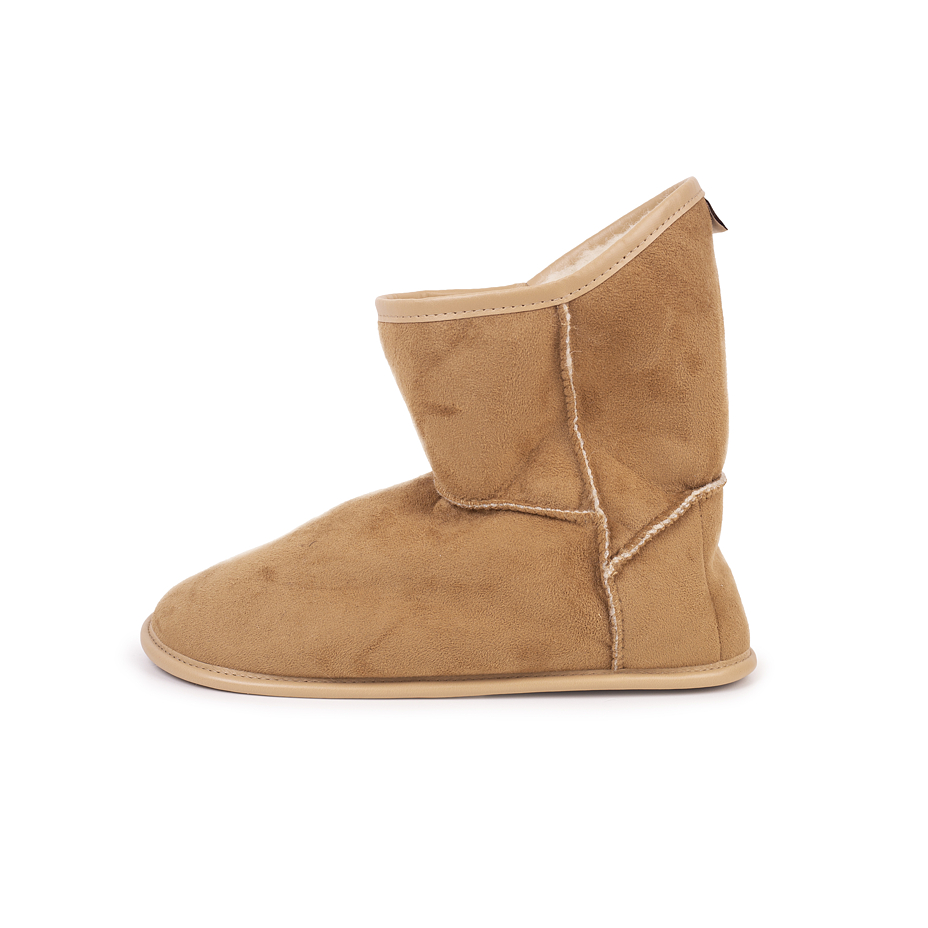 Slipper Boots with Wool Lining Brown