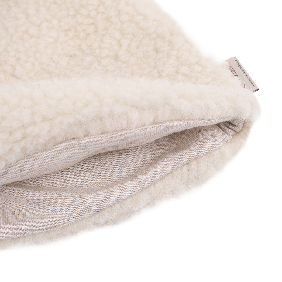 Wool Hat with Lining Natural