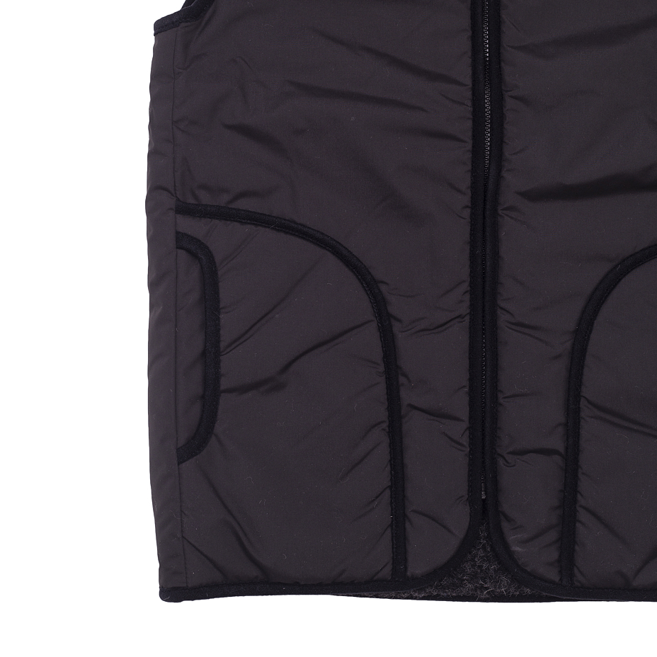 Waterproof Vest with Wool Lining Black