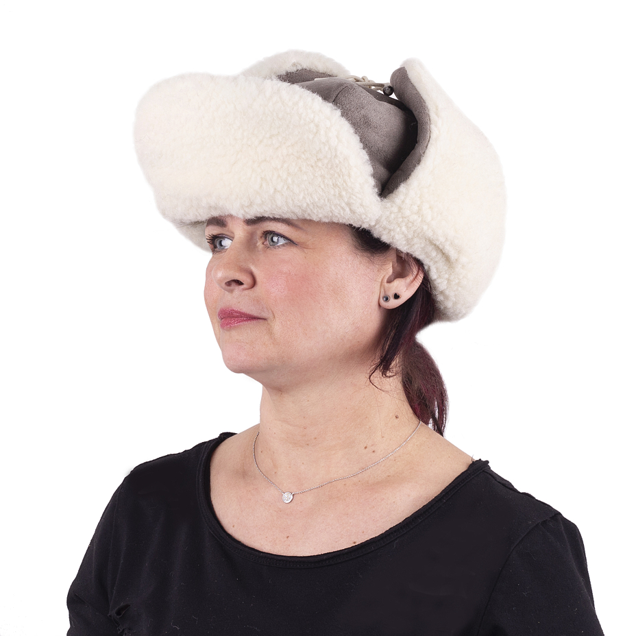 Suede Bomber Hat Grey