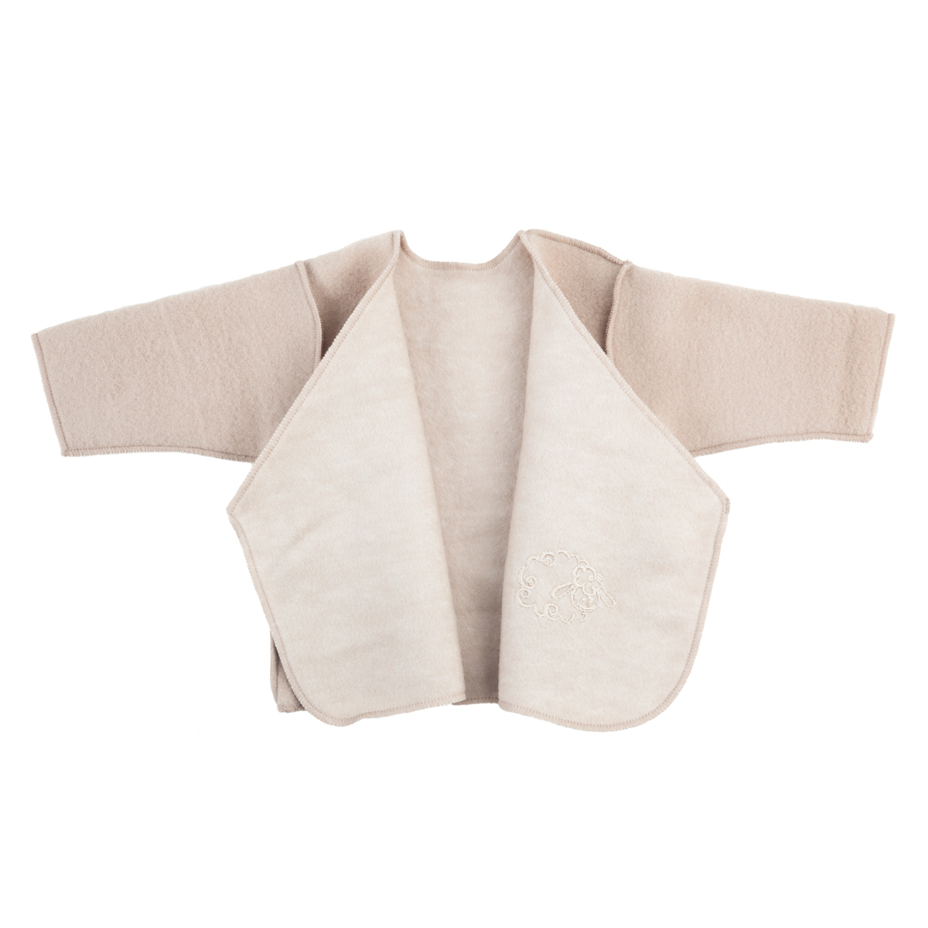 Newborn Wrap-Over Jacket Beige