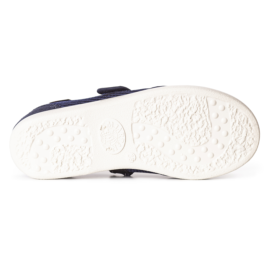 Women's Ballerina Velcro Comfort Pumps Blue