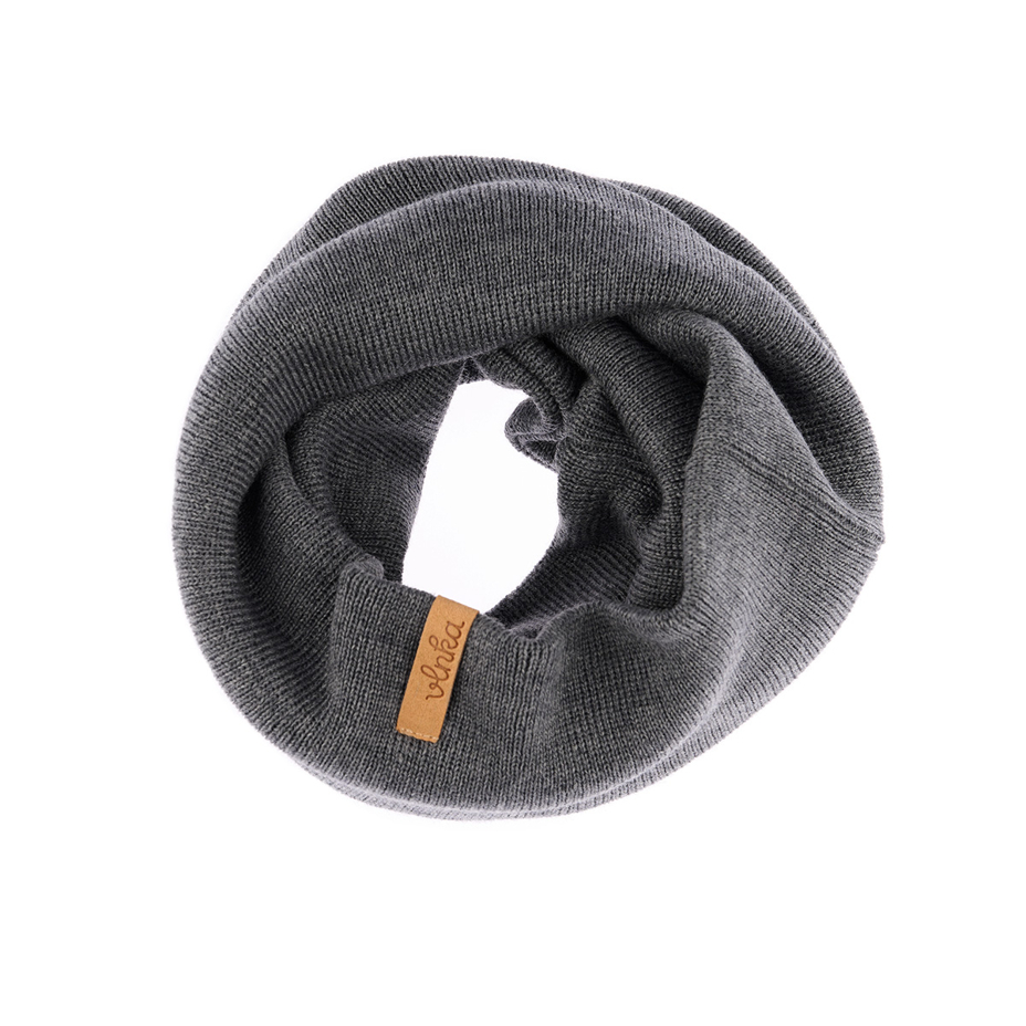 Vlnka Wool Neck Warmer N02 Dark Grey
