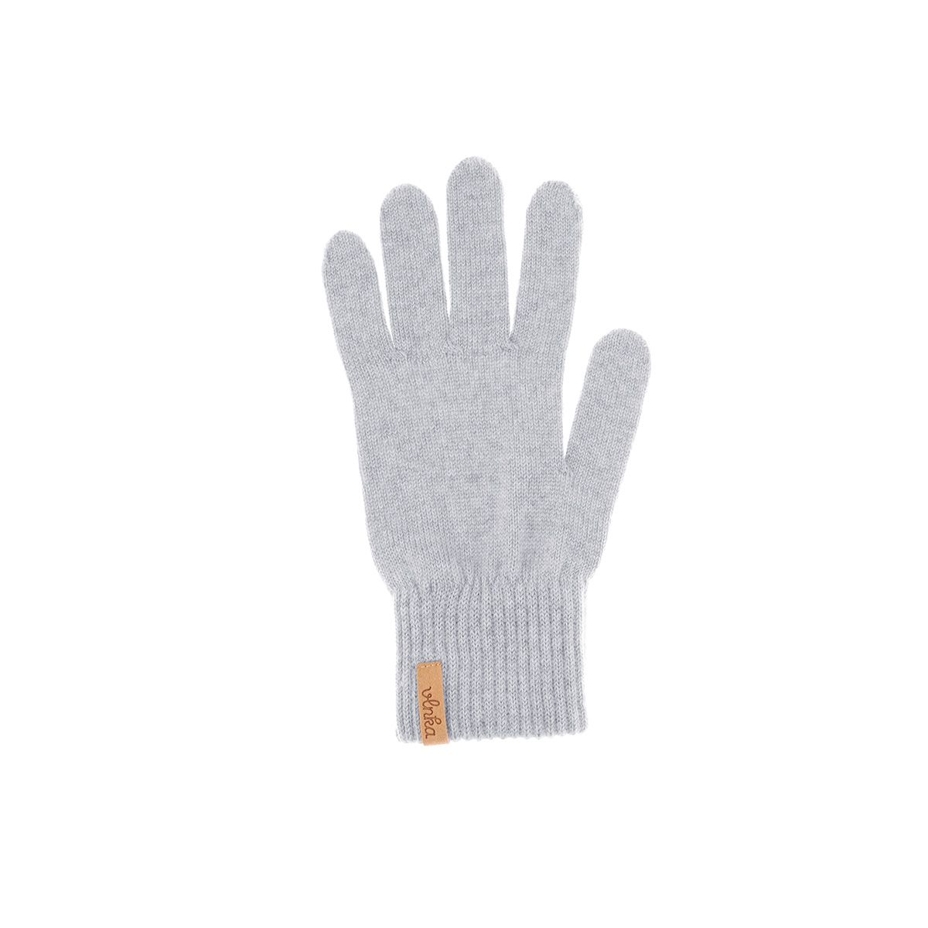 Finger Merino wool gloves Light Grey