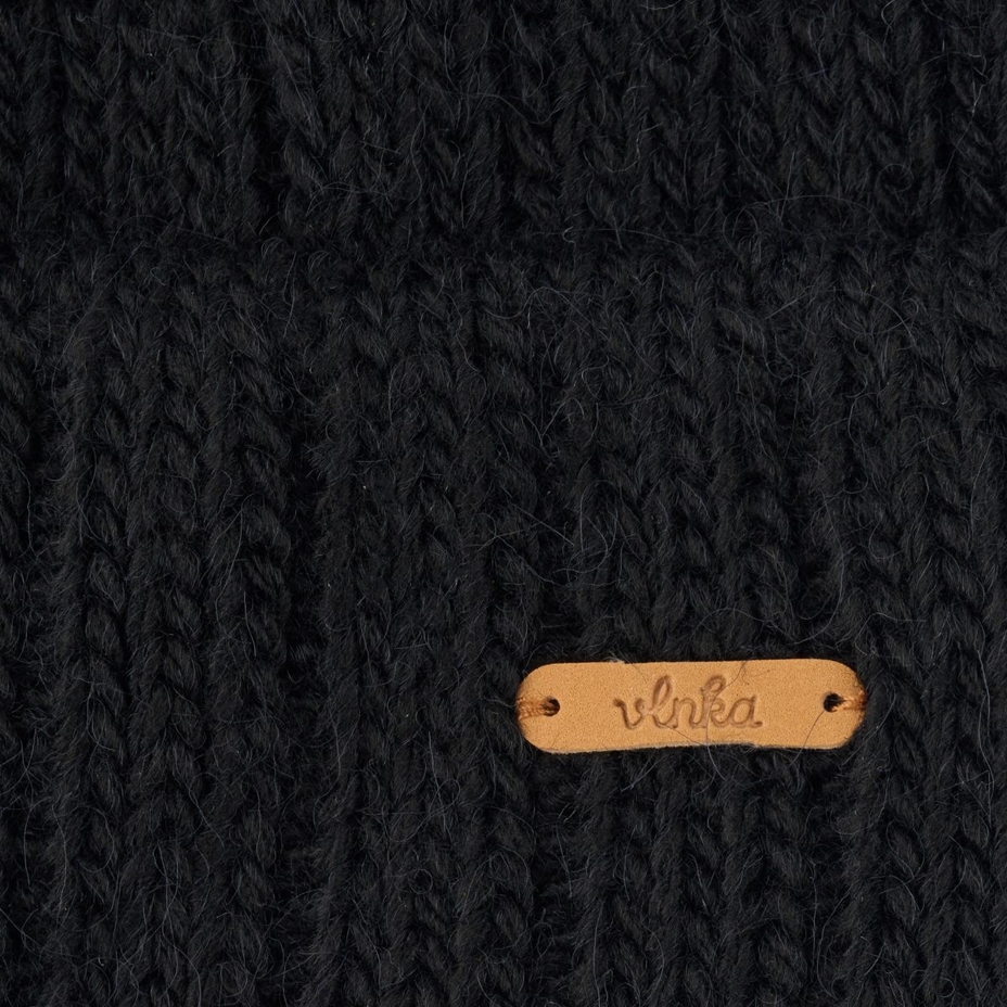 Vlnka Wool Beanie V11 Black