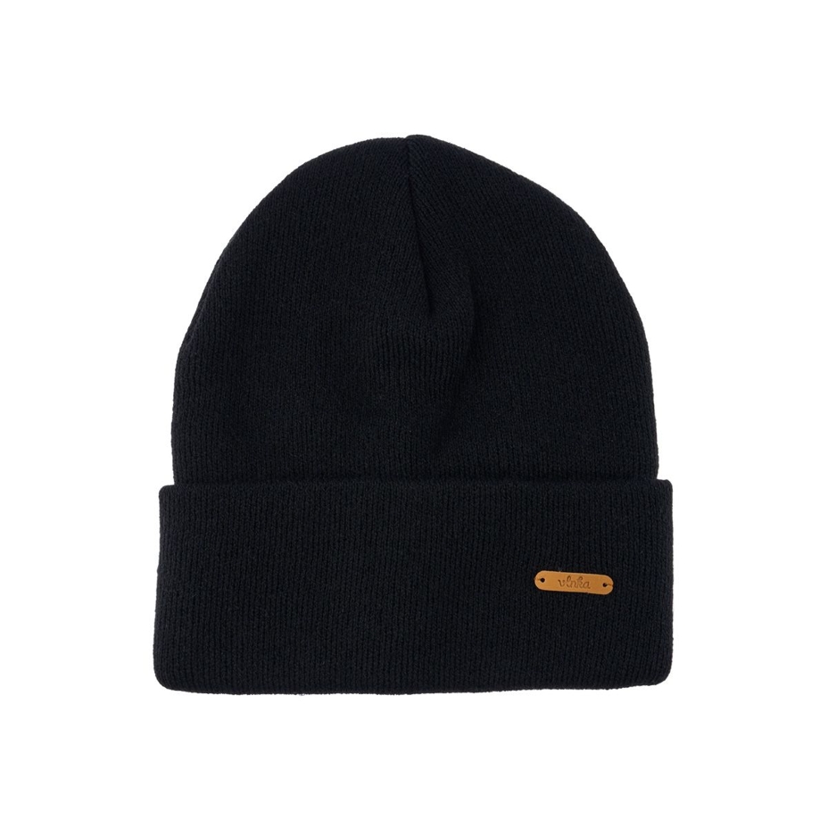 Vlnka Wool Beanie V12 Black