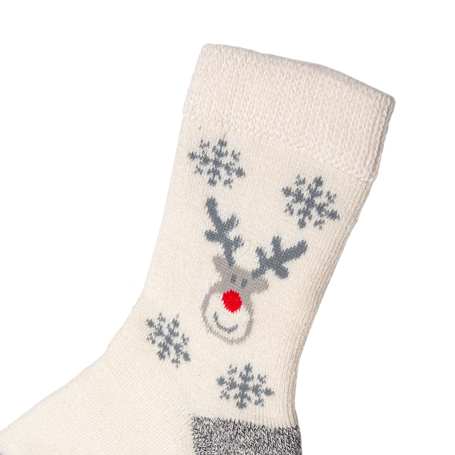 Kids’ Merino Socks Reindeer Grey