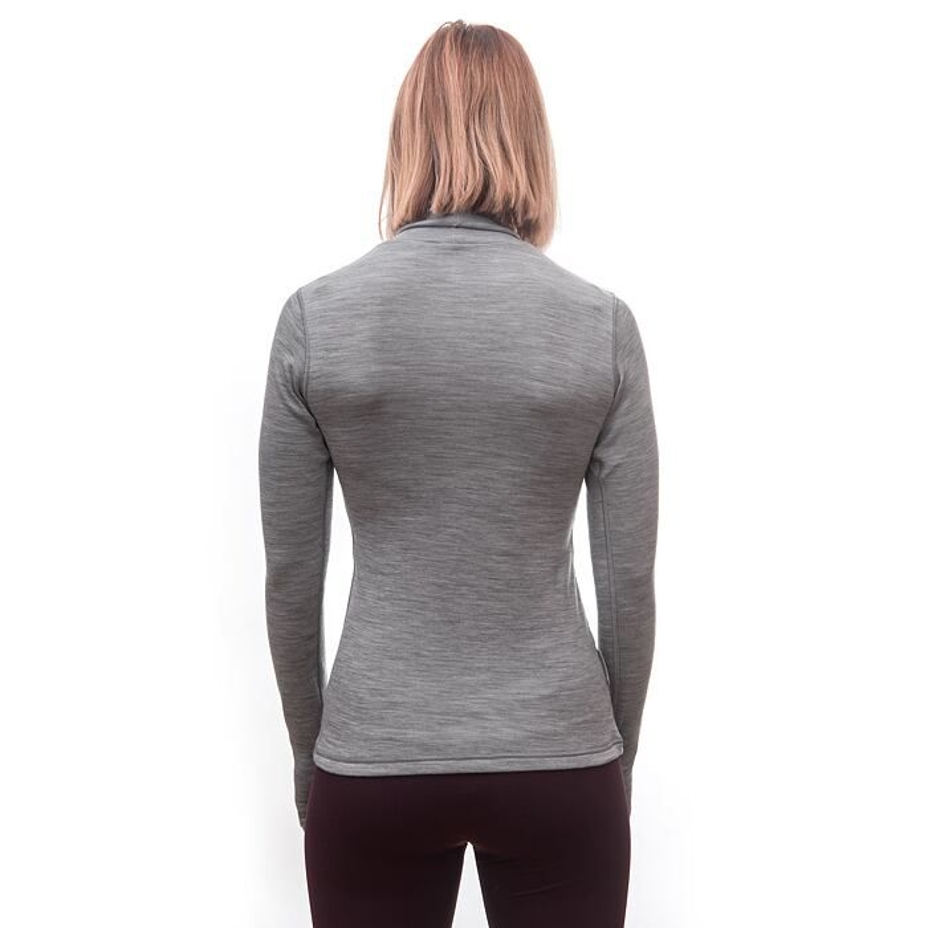 Women’s Sensor Merino Bold Performance Roll Neck Top Cool Grey