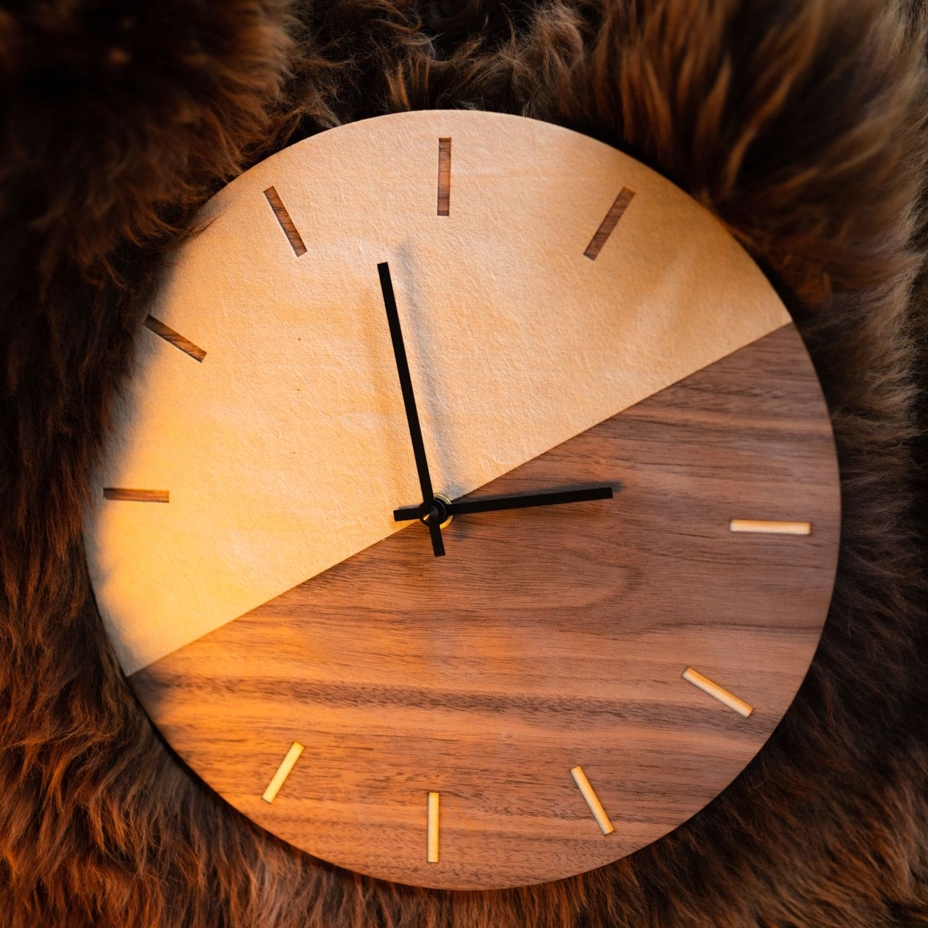 Wooden Clock Natural