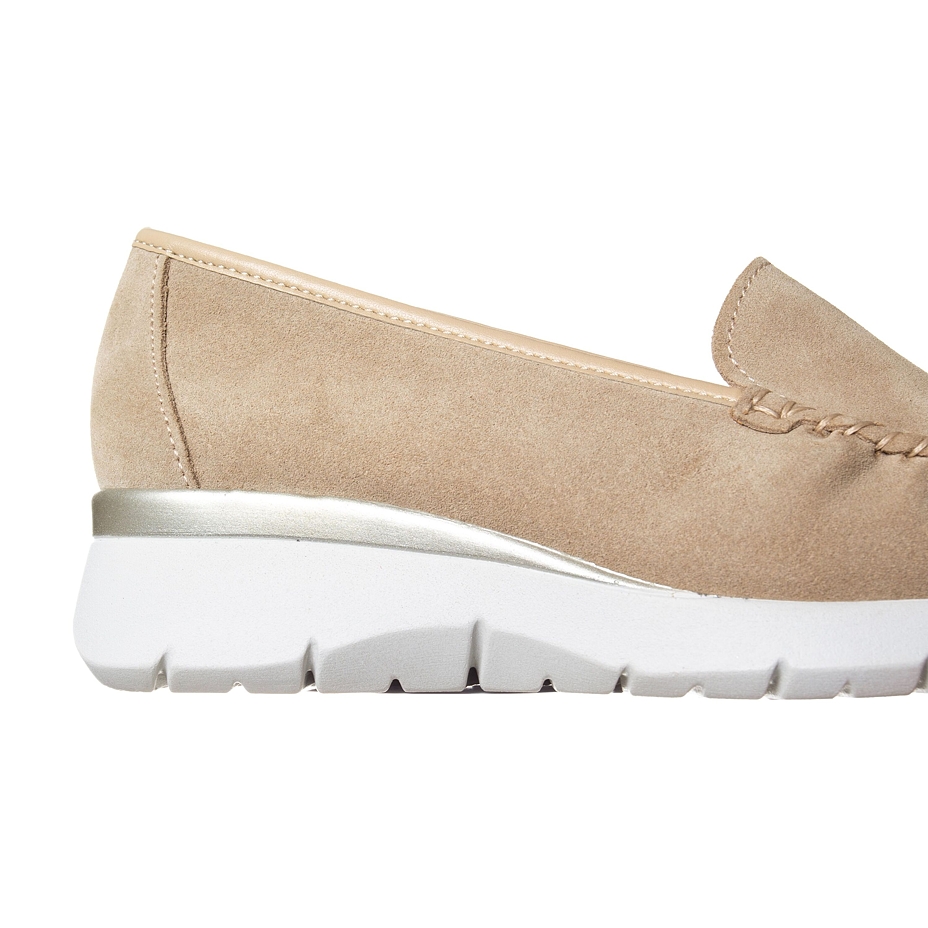 Women’s Ester Leather Loafers Beige