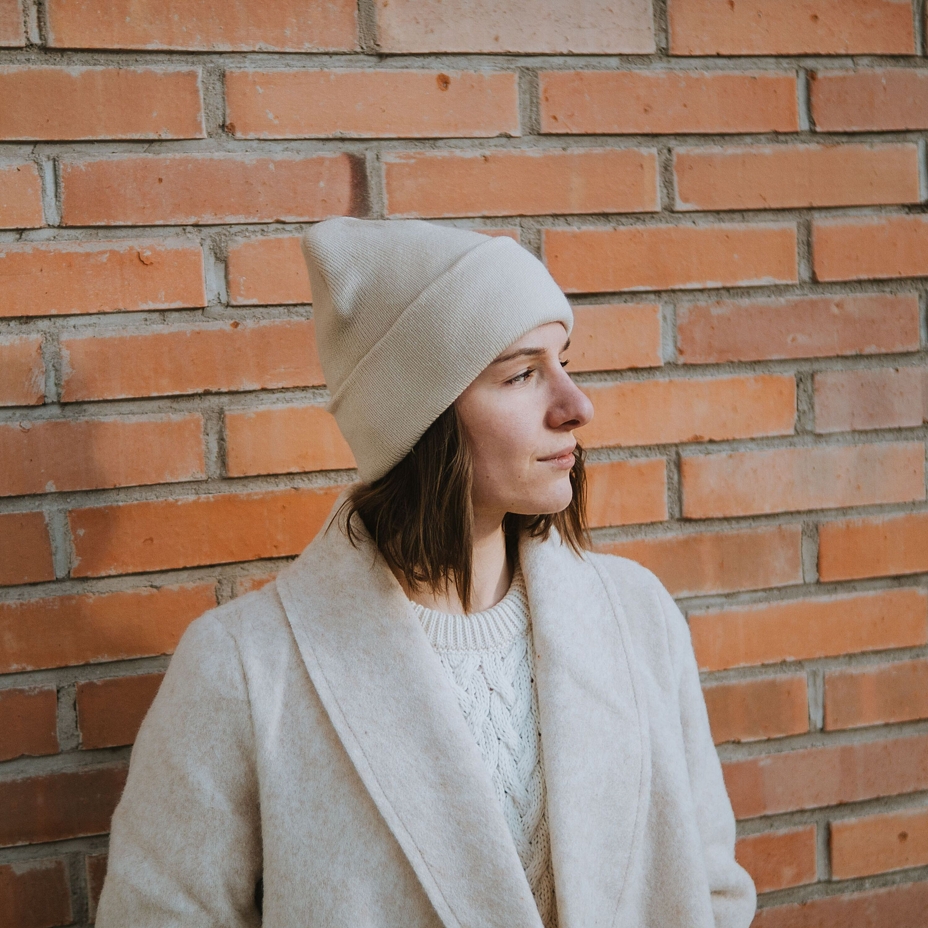 Vlnka Wool Beanie V12 Beige