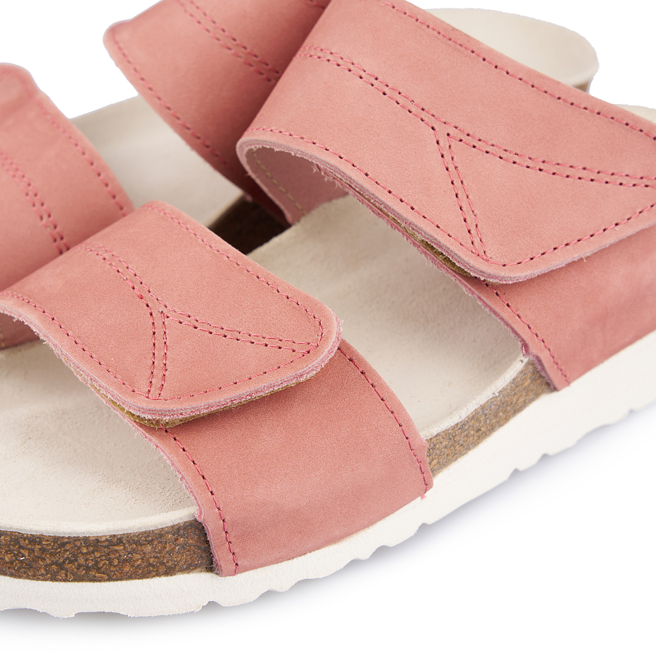 Women’s Saskie Orthopaedic Cork Wedge Sliders Pink