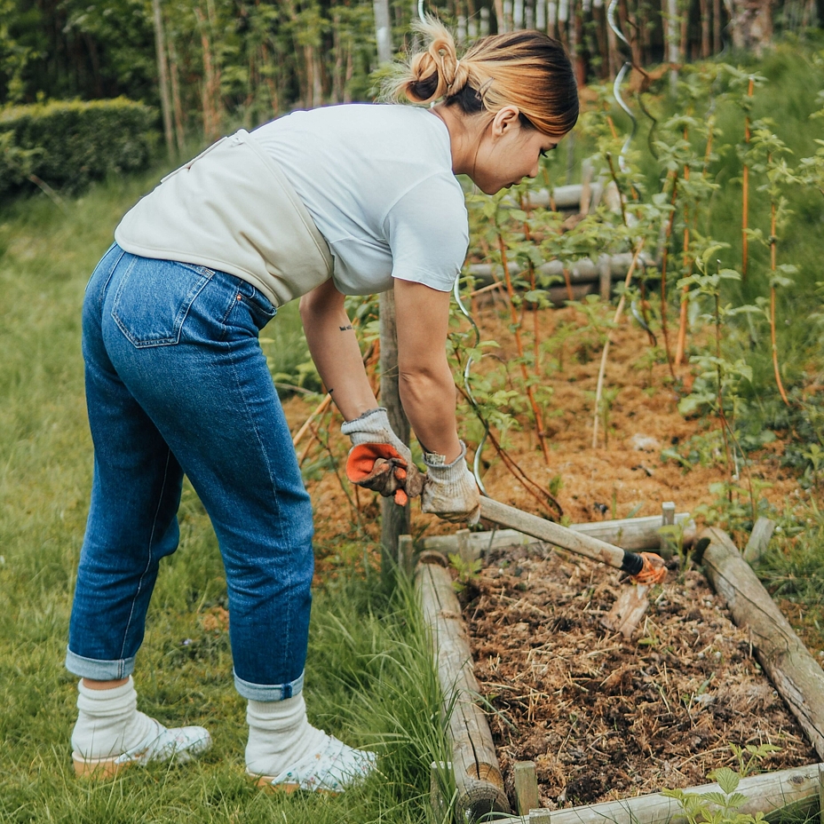 Merino wool elastic warming belt natural