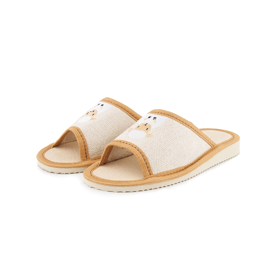 Kids’ Summer Linen Open-Toe Slippers Sheep