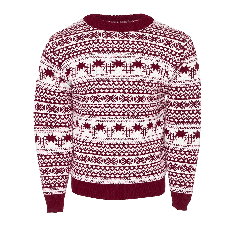 Vlnka Wool Sweater in Nordic Design S20 Red