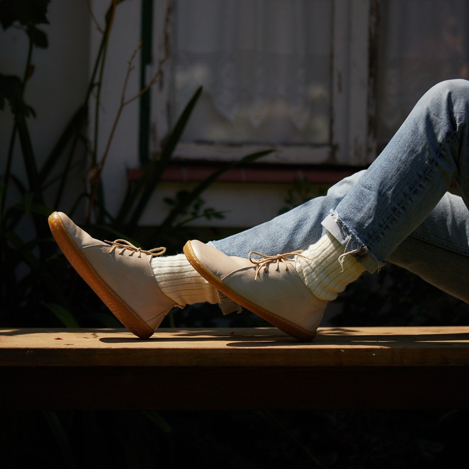 Women’s Olivie Leather Barefoot Shoes Beige