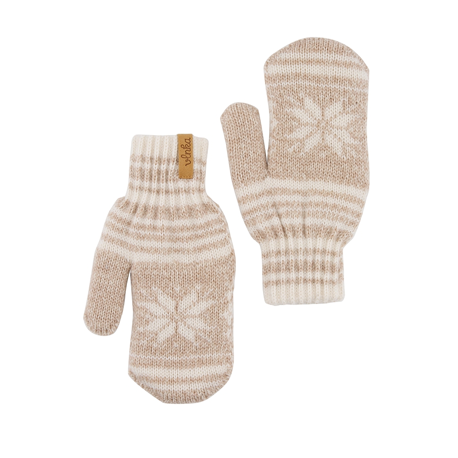 Kids’ Vlnka Wool Mittens P04 Beige