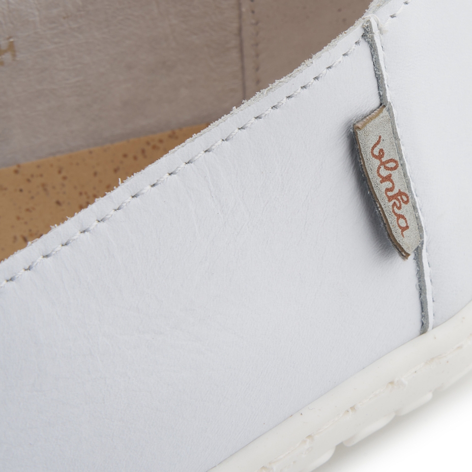 Women’s Odeta Barefoot Leather Ballerina Pumps White