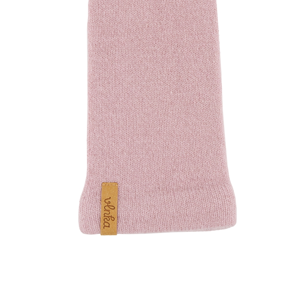 Vlnka Long Wool Gloves with Cashmere R04 Pink
