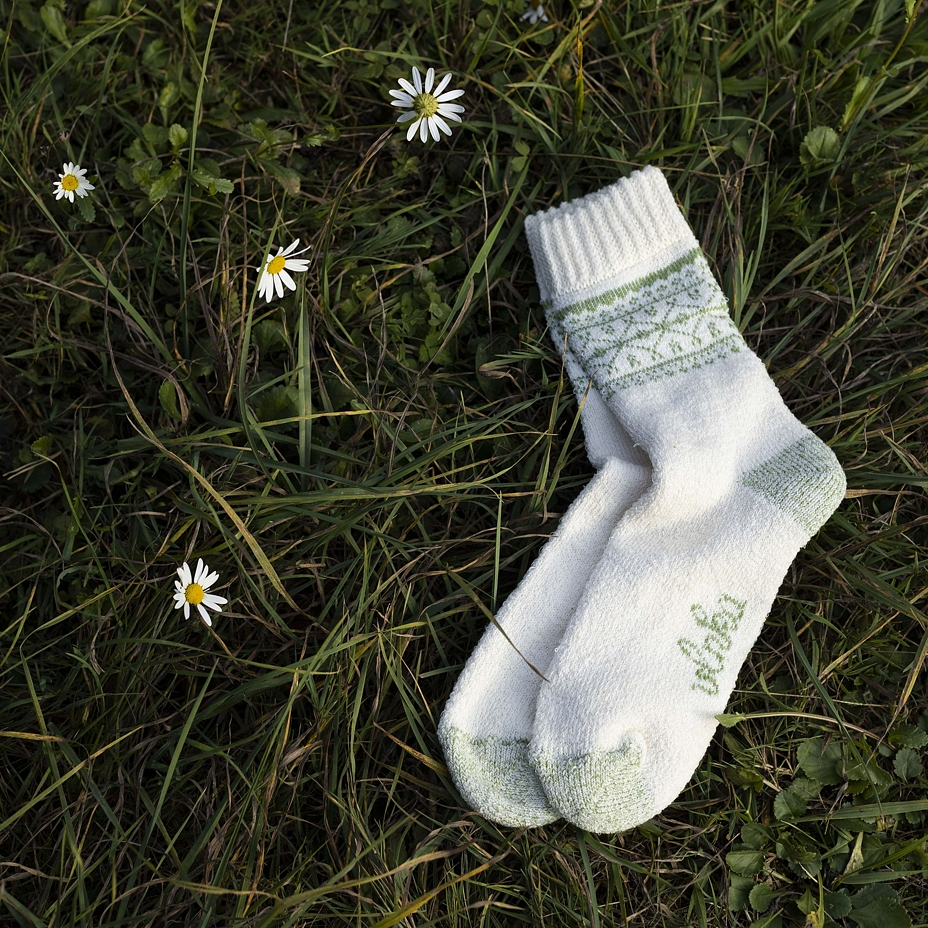 Merino Wool Socks Lace Green