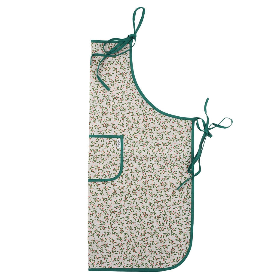 Kitchen apron Christmas holly