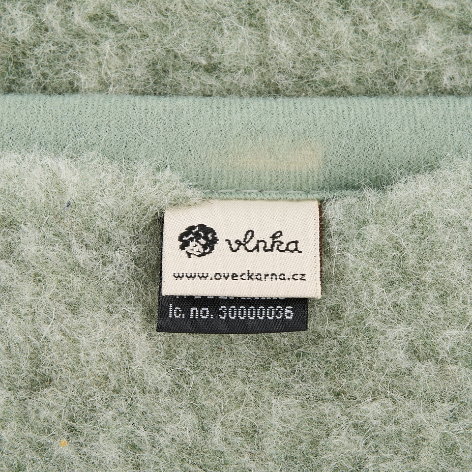 Single Layer Wool Blanket Green