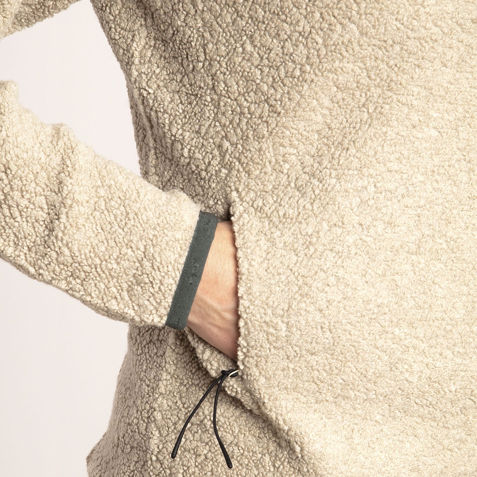 Merino Flok Lundhags Women's Wool Sweatshirt - Grey