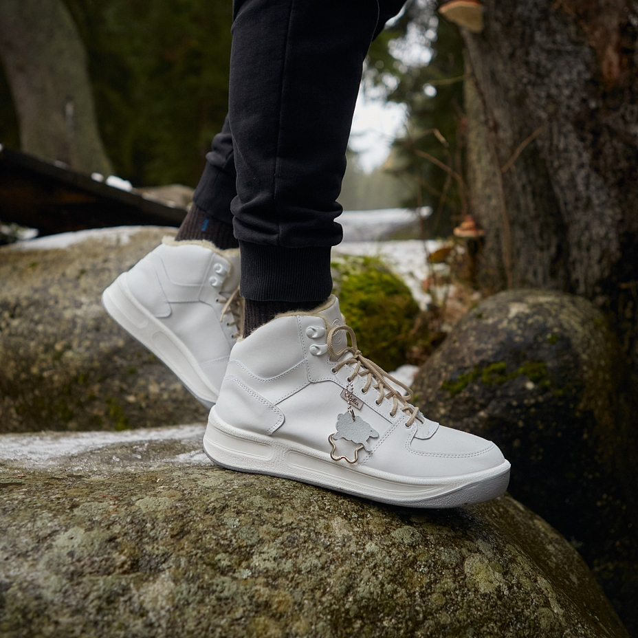 Prestige Vlnka Winter Boots with Wool Lining White