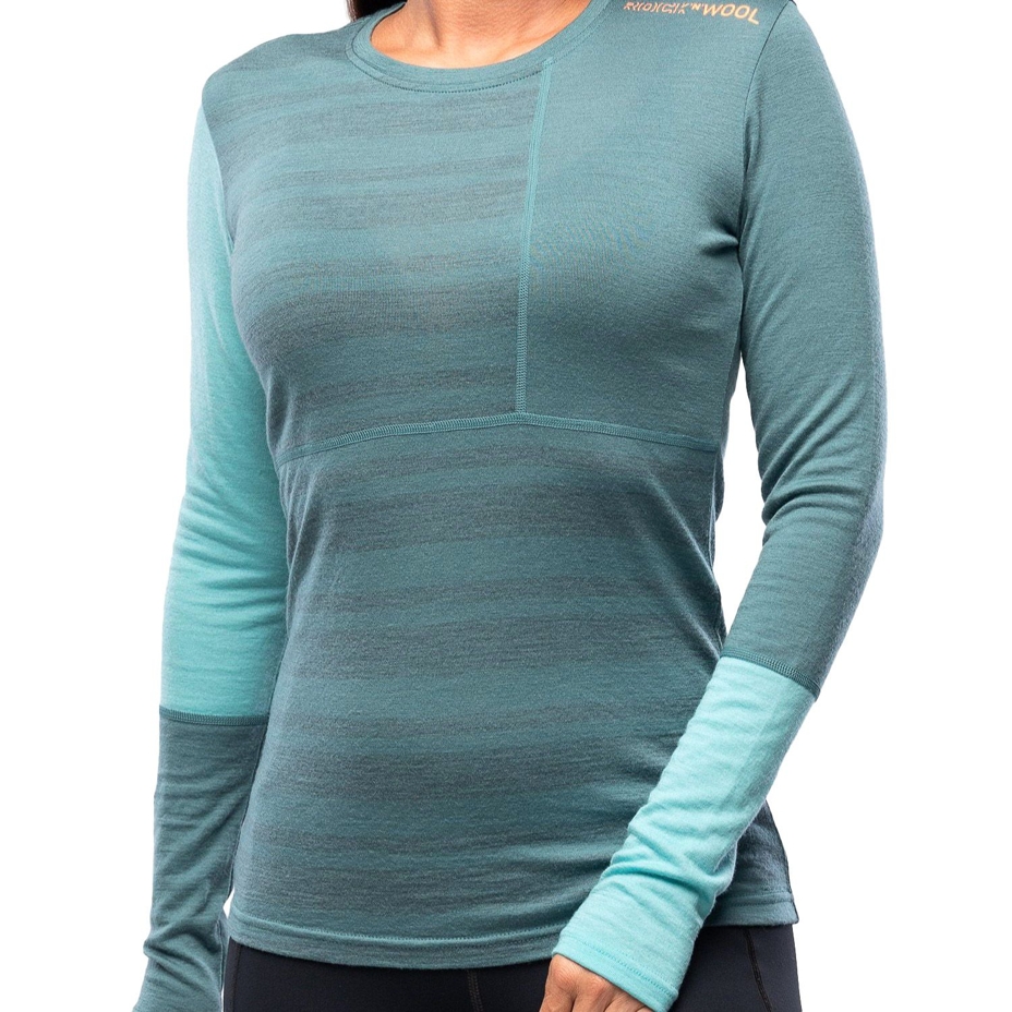 Women’s Ortovox 185 Rock'n'Wool Long Sleeve Merino Top Arctic Grey