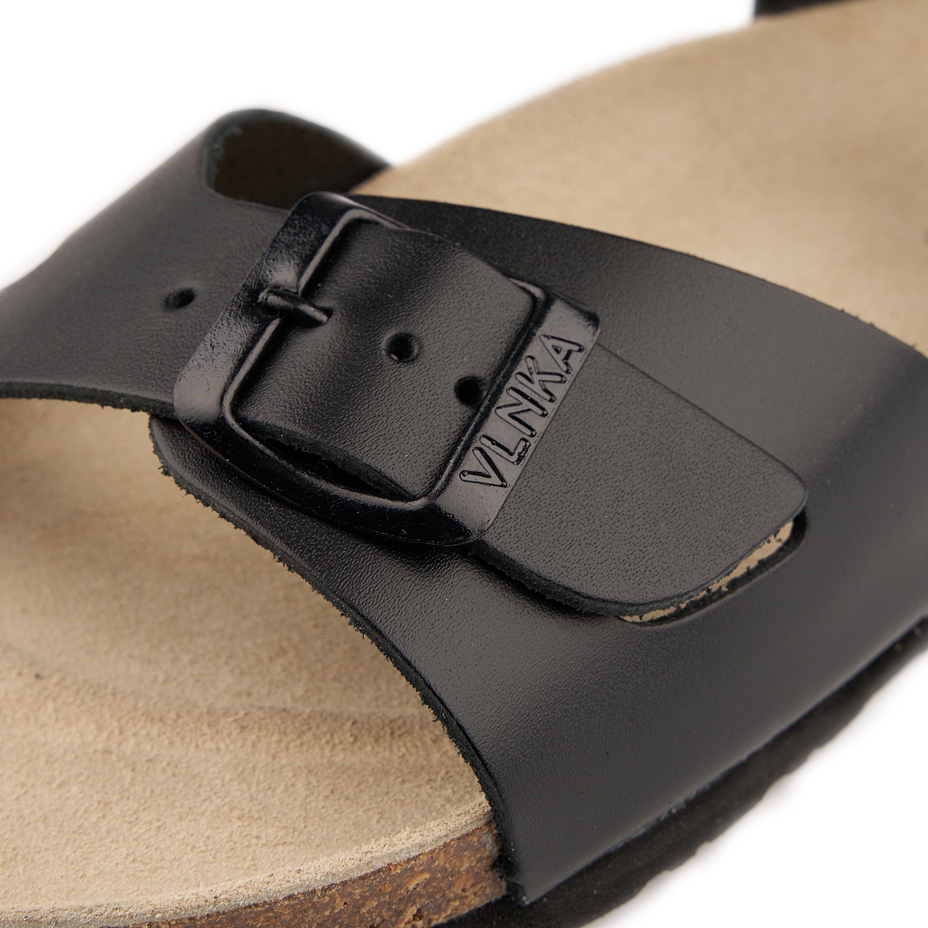 Women's anatomical cork sandals Jindra black model 2024