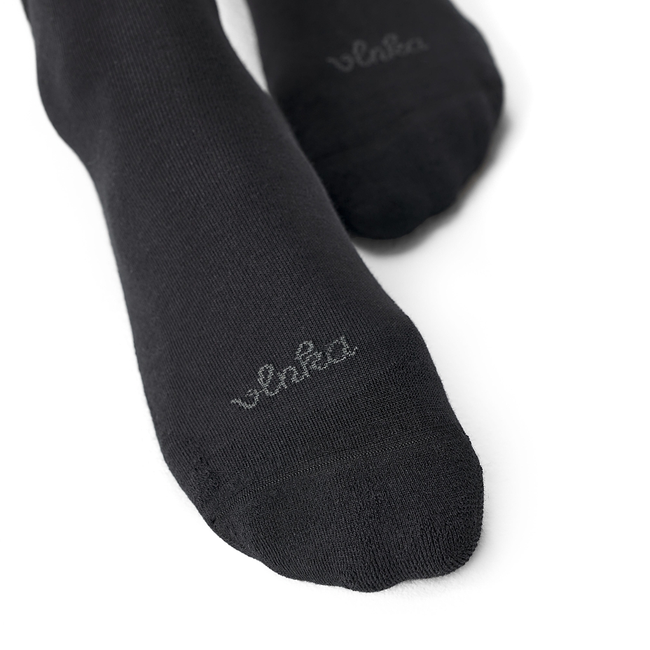 Cotton socks with soft sole Black