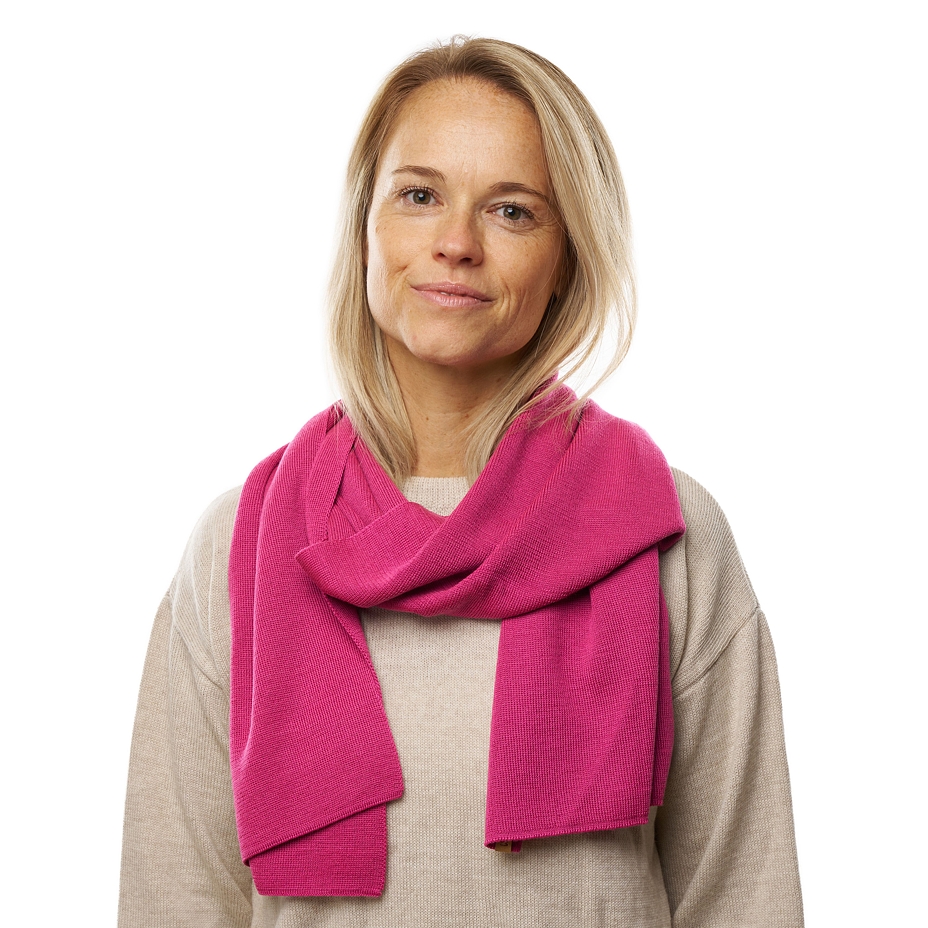 Wool Scarf Extrafine Merino Pink