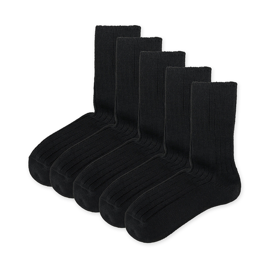 5 pairs of socks Merino sheep wool with orthopedic top black
