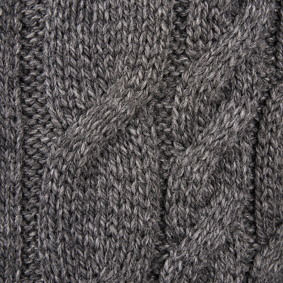 Women's Supersoft Merino wool sweater with zipper dark gray